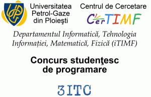 Concursul studențesc de programare 3ITC, ediția 2016